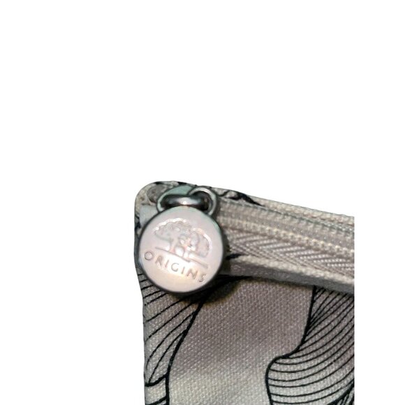 Origins Fabric Makeup Cosmetics Bag Used Black / Cream - Picture 14 of 15